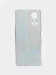 Голубой силиконовый чехол на Honor X7 2022 / Хонор Х7 2022 прозрачный, с рисунком, защита камеры