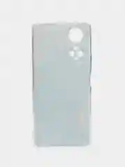 Светло-синий силиконовый чехол на Honor X7 2022 / Хонор Х7 2022 прозрачный, с рисунком, защита камеры