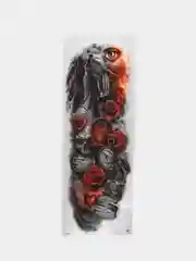 Бронзовый переводные временные водные татуировки  черно-белые(17X48 см) рукав