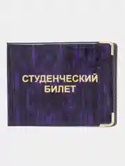 Фиолетовый обложка для студенческого билета, ПВХ