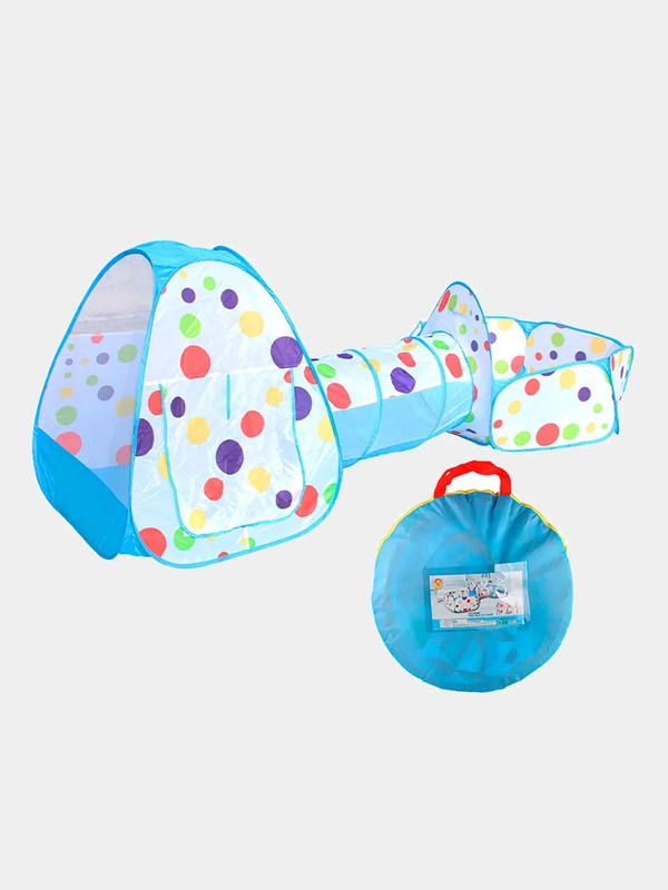 Детская палатка, игровая, 3 в 1, детский игровой комплекс, домик, туннель, сухой бассейн