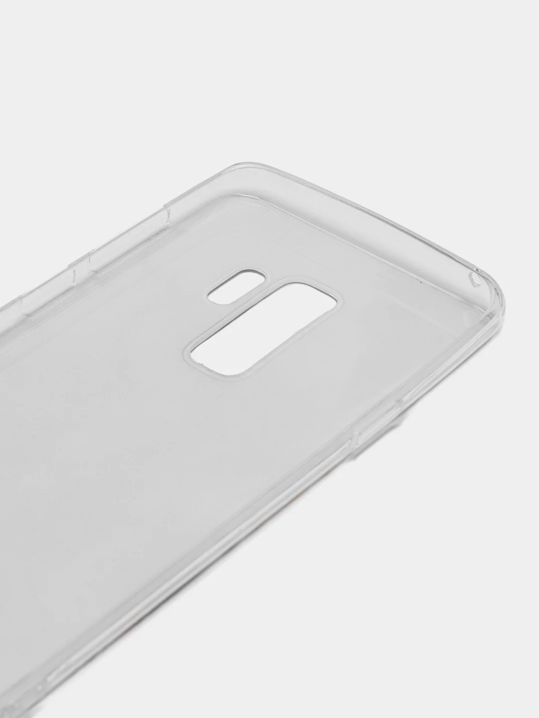 Бирюзовый силиконовый чехол на Samsung Galaxy S9 Plus / Самсунг S9 Plus с рисунком, защита камеры