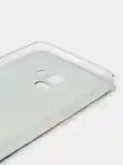 Бирюзовый чехол на Samsung Galaxy A8 Plus 2018 / Самсунг A8 Plus с рисунком, защита камеры