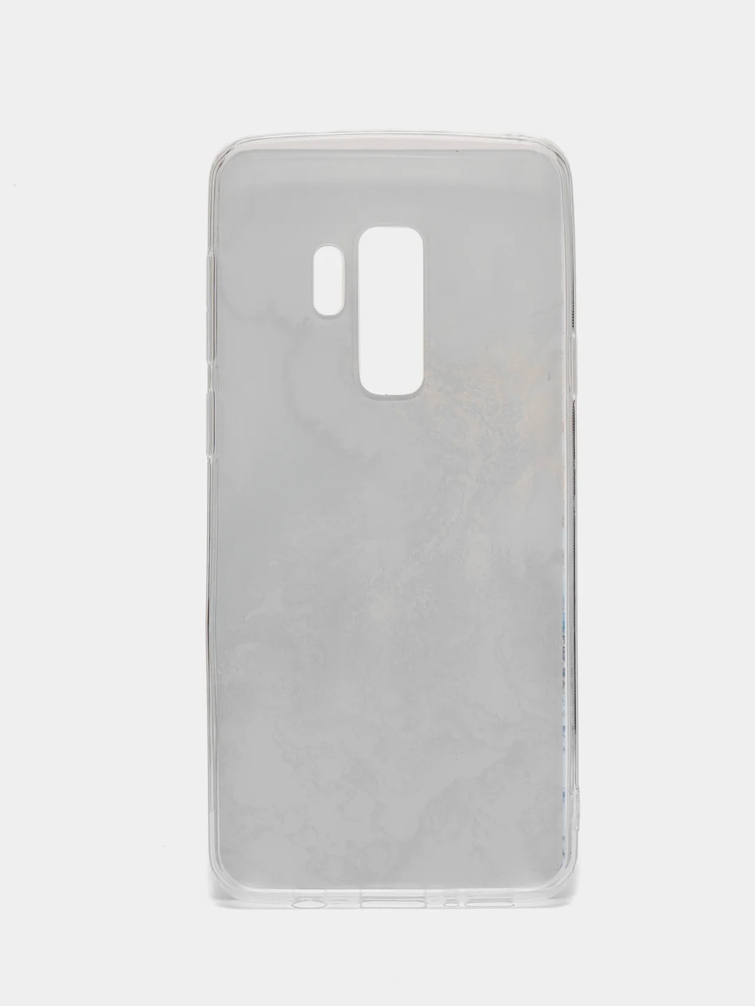 Бирюзовый силиконовый чехол на Samsung Galaxy S9 Plus / Самсунг S9 Plus с рисунком, защита камеры