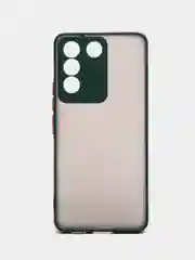 Чехол для Vivo V27e матовый, с цветными бортиками