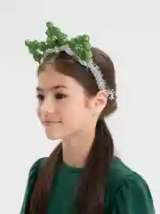 Зеленый ободок новогодний