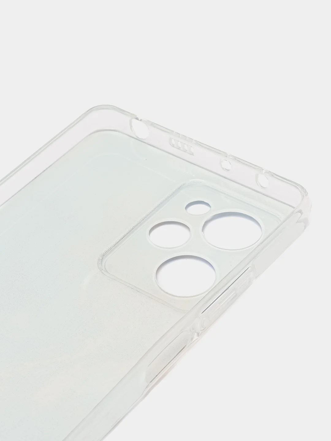 Голубой чехол на Xiaomi Poco X5 Pro 5G / Поко Х5 Про 5G прозрачный, с рисунком, защита камеры