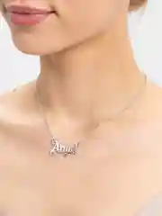 Серебряный цепочка с подвеской ангел женская