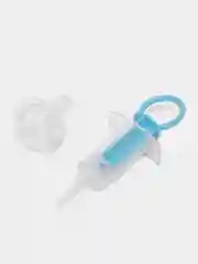 Белый дозатор для лекарств с мерным стаканчиком-колпачком, набор для кормления