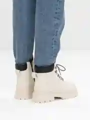 Белый ботинки женские, зимние, утепленные