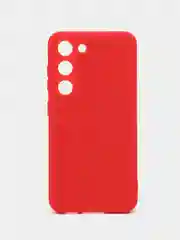 Красный чехол Samsung Galaxy S23, Самсунг Гелакси С23 силиконовый, цветной с мягким подкладом