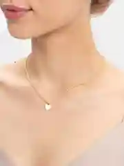 Белый цепочка с подвеской "Сердце"