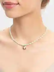 Мятный чокер с подвеской "Луна"