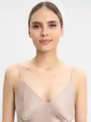 Мятный чокер на шею из ювелирного граненного стекла "Милота"