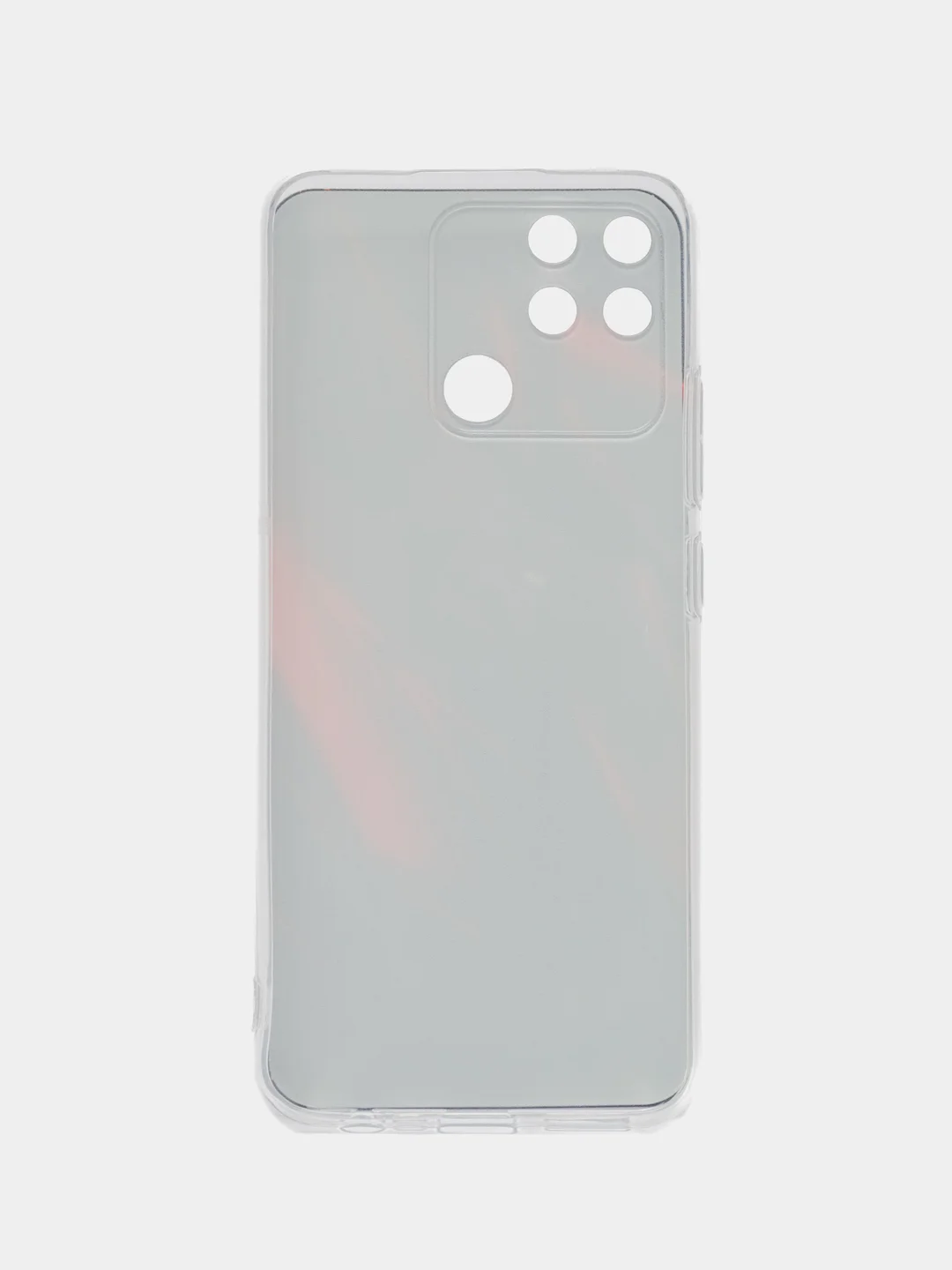 Красный силиконовый чехол на Realme Narzo 50A / Реалми Нарзо 50А с рисунком, защита камеры
