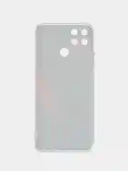Красный силиконовый чехол на Realme Narzo 50A / Реалми Нарзо 50А с рисунком, защита камеры