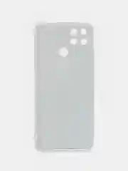 Бирюзовый силиконовый чехол на Realme Narzo 50A / Реалми Нарзо 50А с рисунком, защита камеры
