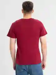 Бордовый футболка мужская