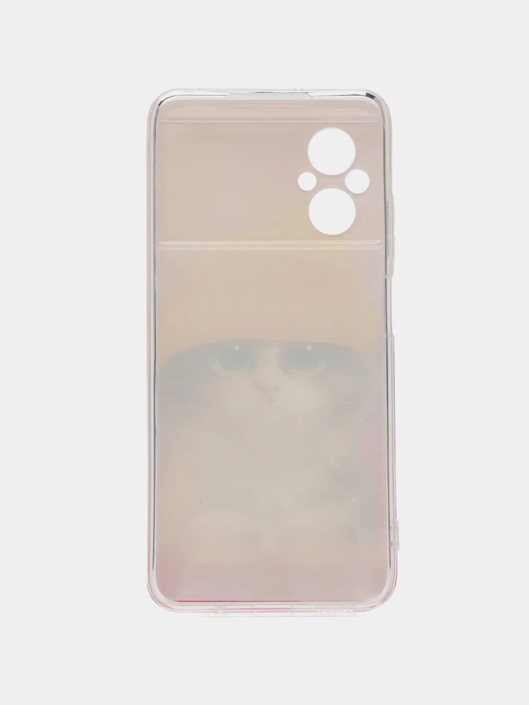 Голубой силиконовый чехол на Xiaomi Poco M5 / Сяоми Поко M5 прозрачный, с рисунком, защита камеры