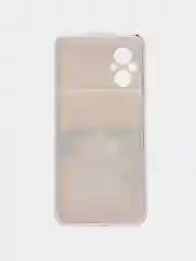 Голубой силиконовый чехол на Xiaomi Poco M5 / Сяоми Поко M5 прозрачный, с рисунком, защита камеры