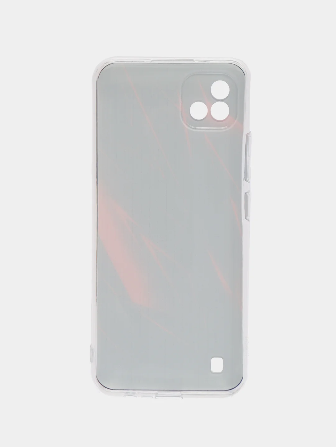 Красный силиконовый чехол на Oppo Realme C11 2021 / Реалми С11 2021 с рисунком, защита камеры