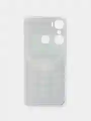 Угольный силиконовый чехол на Infinix Hot 12 Pro / Инфиникс Хот 12 Про с рисунком, защита камеры