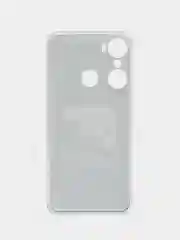Тёмно-коричневый силиконовый чехол на Infinix Hot 12 Pro / Инфиникс Хот 12 Про с рисунком, защита камеры