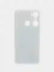 Светло-синий силиконовый чехол на Infinix Hot 12 Pro / Инфиникс Хот 12 Про с рисунком, защита камеры