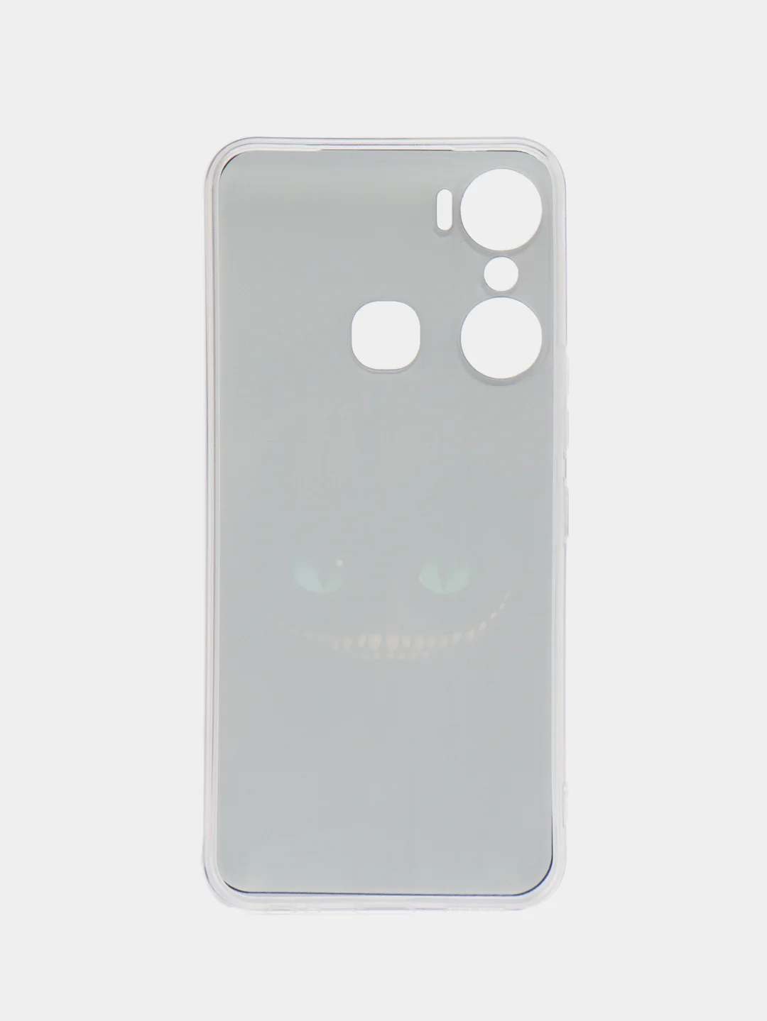 Черный силиконовый чехол на Infinix Hot 12 Pro / Инфиникс Хот 12 Про с рисунком, защита камеры
