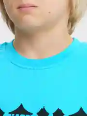 Бирюзовый футболка детская
