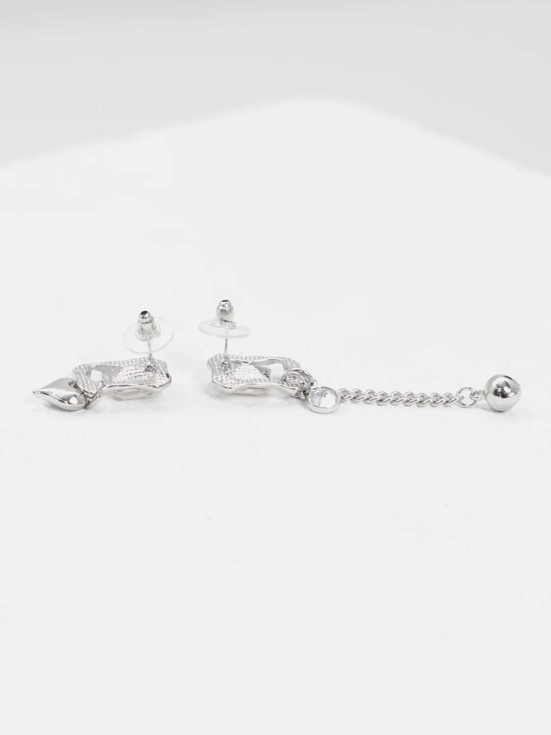 Серебряный серьги асимметричные Dali, серьги женские, висячие
