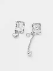 Серебряный серьги асимметричные Dali, серьги женские, висячие