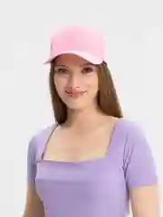 Розовый кепка однотонная, унисекс, 8 цветов