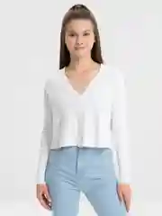 Белый кардиган женский трикотажный