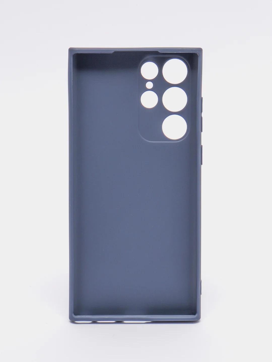 Темно-синий чехол для Samsung Galaxy S22 Ultra (Самсунг Галакси С22 Ультра), силиконовый, матовый
