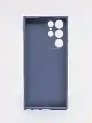Темно-синий чехол для Samsung Galaxy S22 Ultra (Самсунг Галакси С22 Ультра), силиконовый, матовый
