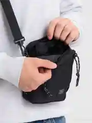 Черный сумка через плечо подростковая маленькая, мужская, женская