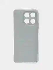 Черный силиконовый чехол на Honor X8A / Хонор X8A прозрачный, с рисунком, защита камеры