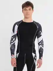Белый рашгард тайтсы комплект