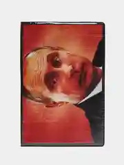 Коралловый обложка на паспорт "Путин", пвх