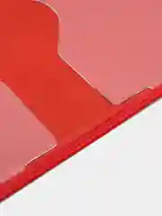Красный чехол для паспорта из натуральной кожи