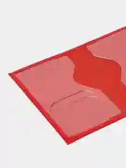 Красный чехол для паспорта из натуральной кожи