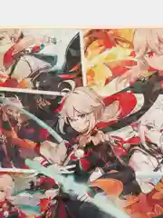 Салатовый карты голографические Genshin Impact