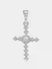 Серебряный крестик/подвеска из медицинской стали