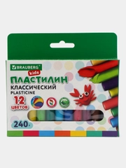 Пластилин классический, 12 цветов