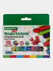 Пластилин классический, 12 цветов