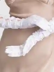 Белый перчатки женские, атласные, свадебные, карнавальные