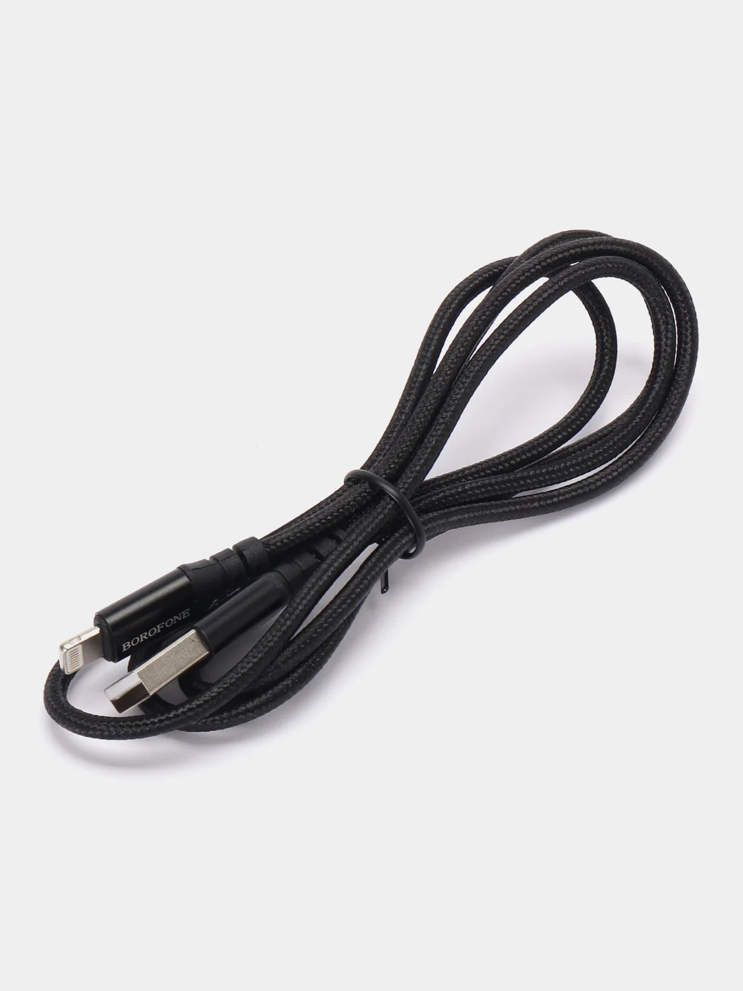 Черный кабель зарядный BOROFONE BX54 (1m, Micro-USB/Type-C/Lightning) для Android и Apple iPhone