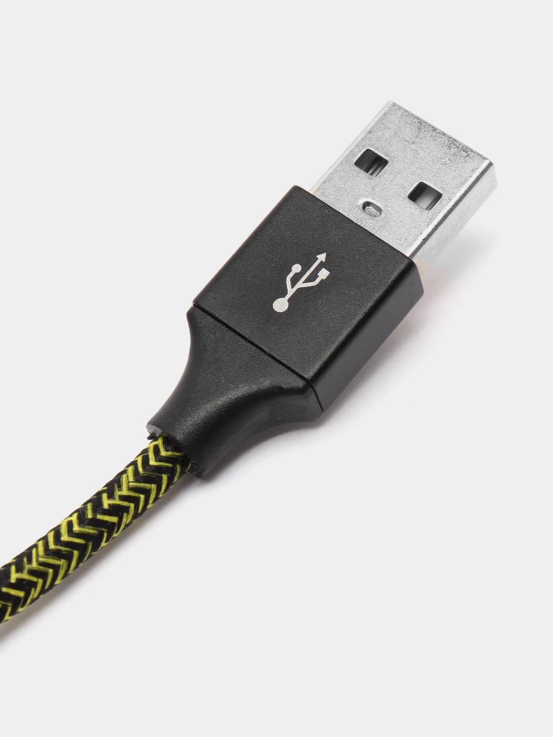 Желтый кабель для зарядки Type-C, Lightning, Micro USB
