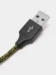 Желтый кабель для зарядки Type-C, Lightning, Micro USB